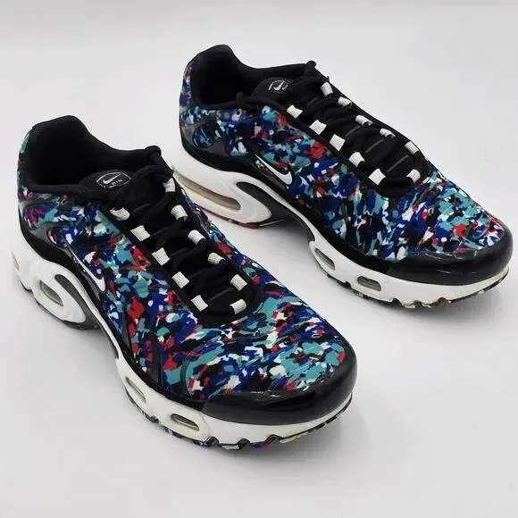 Nike Air Max Plus Black/White/Hyper Blue CU4623-001 Size 6.5Y Womens 8 - Picture 12 of 12